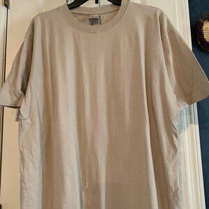 NWOT - IBS  Adult Size XL Beige Short Sleeve Tee